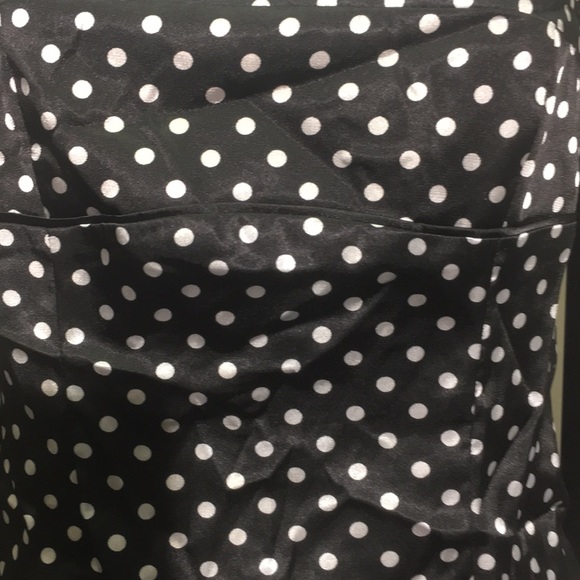 Studio Y Polka Dot Tank Top Sz S Full Zipper Side - Picture 2 of 7